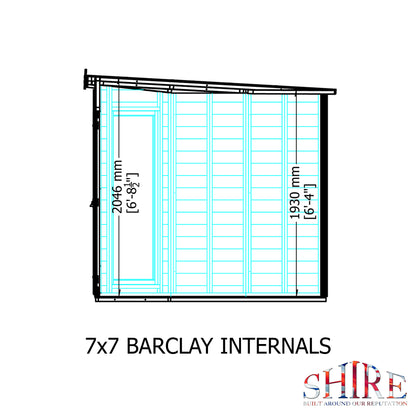 Barclay Summerhouse with T&G Roof 7x7