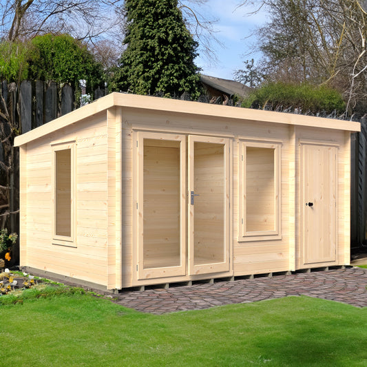 Elm Log Cabin with storage 10x14
