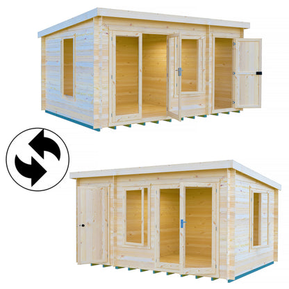 Elm Log Cabin with storage 10x14
