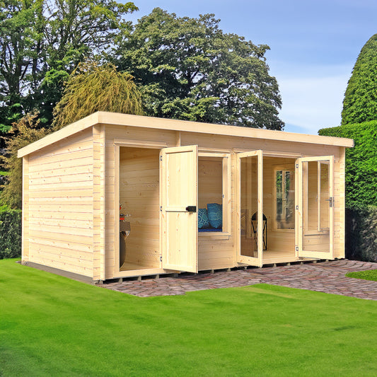 Elm Log Cabin with storage 10Gx17