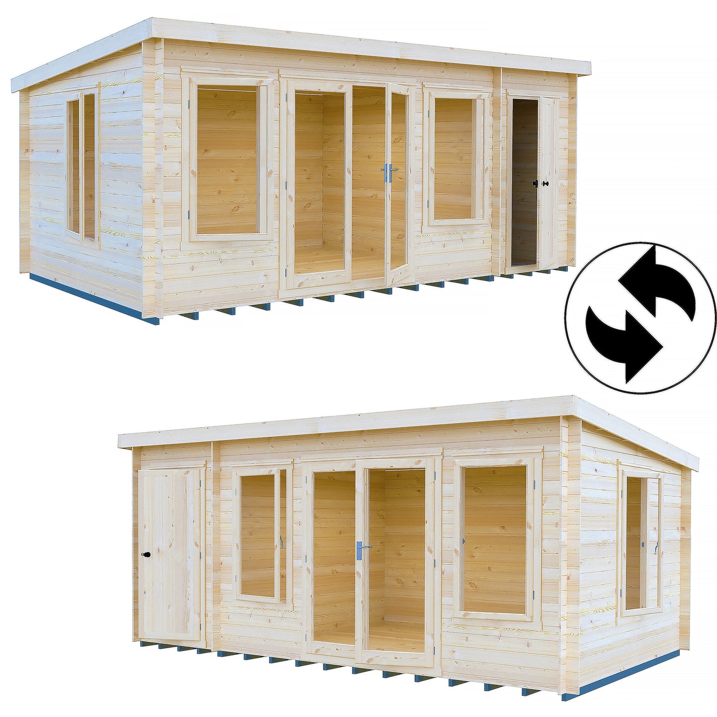 Elm Log Cabin with storage 10Gx17