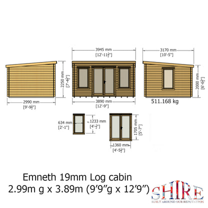Emneth Log Cabin 10x13