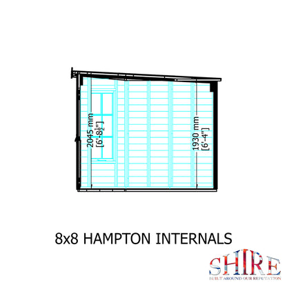 Hampton Summerhouse T&G Roof 8x8