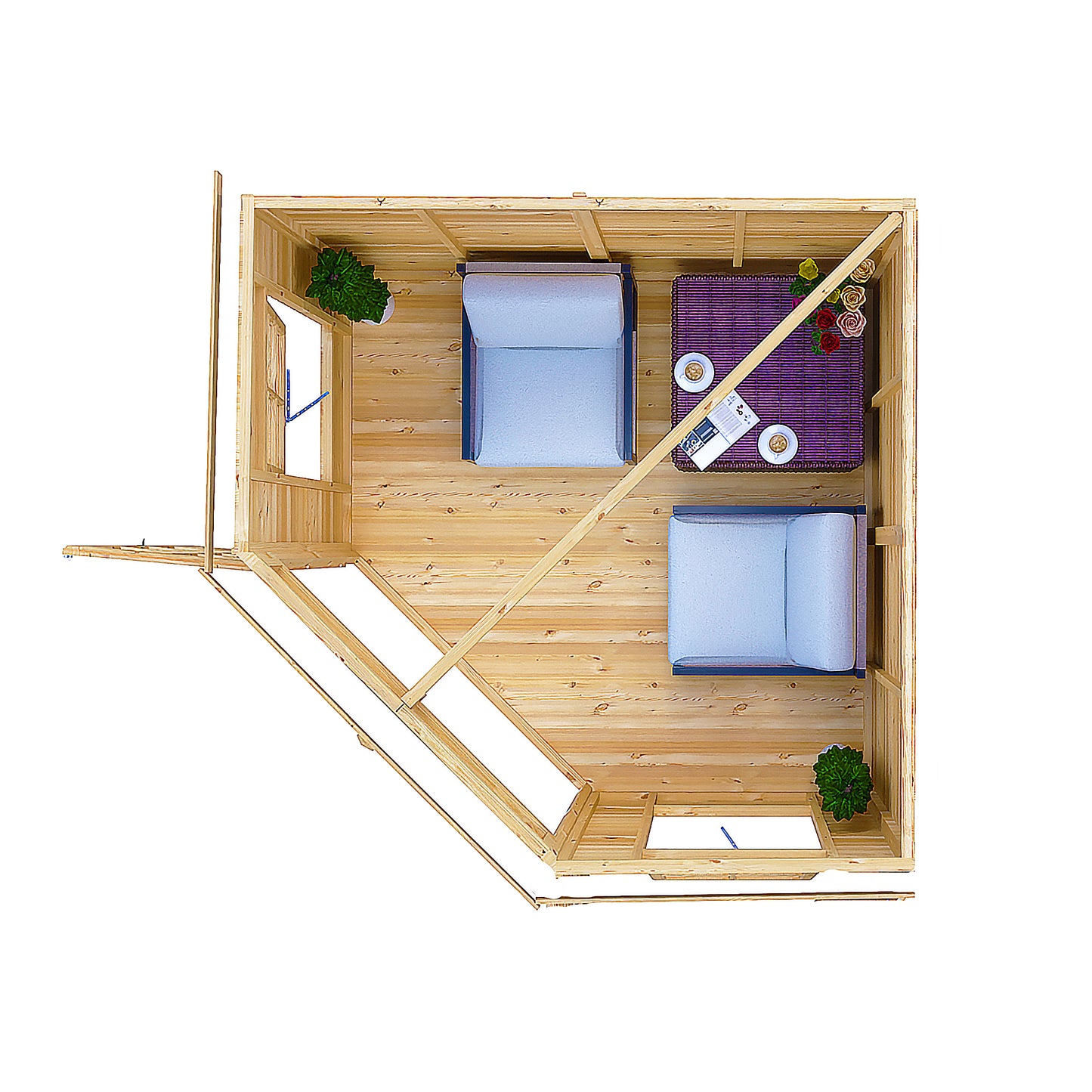 Hampton Summerhouse T&G Roof 8x8