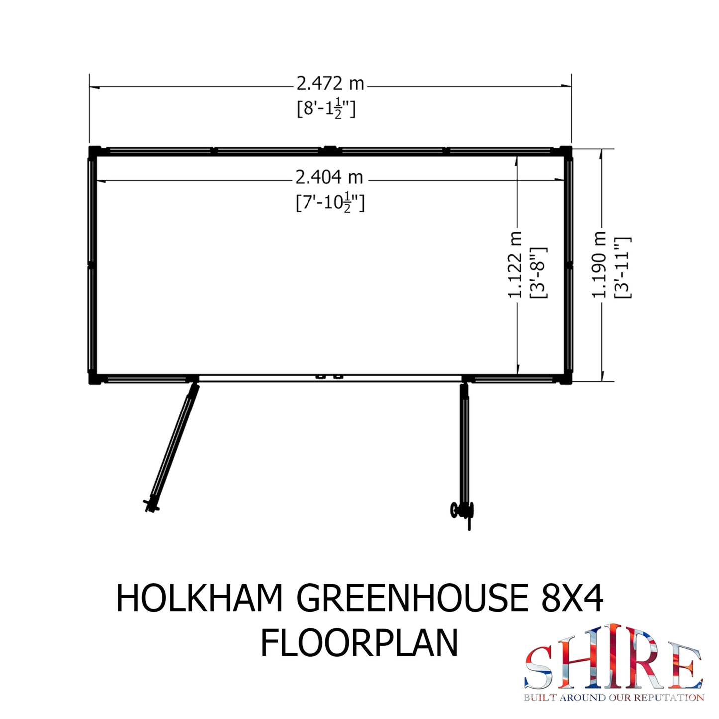 Holkham Greenhouse 8x4