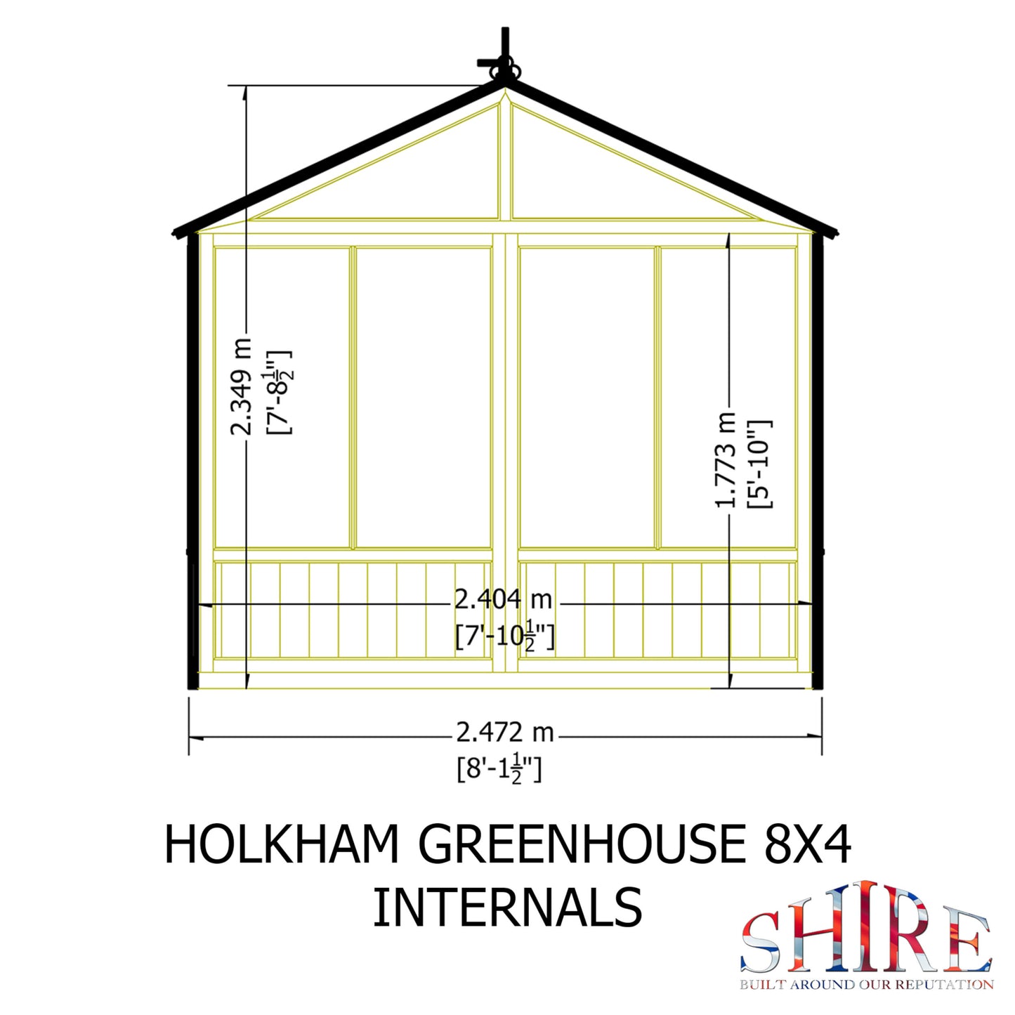 Holkham Greenhouse 8x4