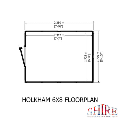 Holkham Greenhouse 6x8