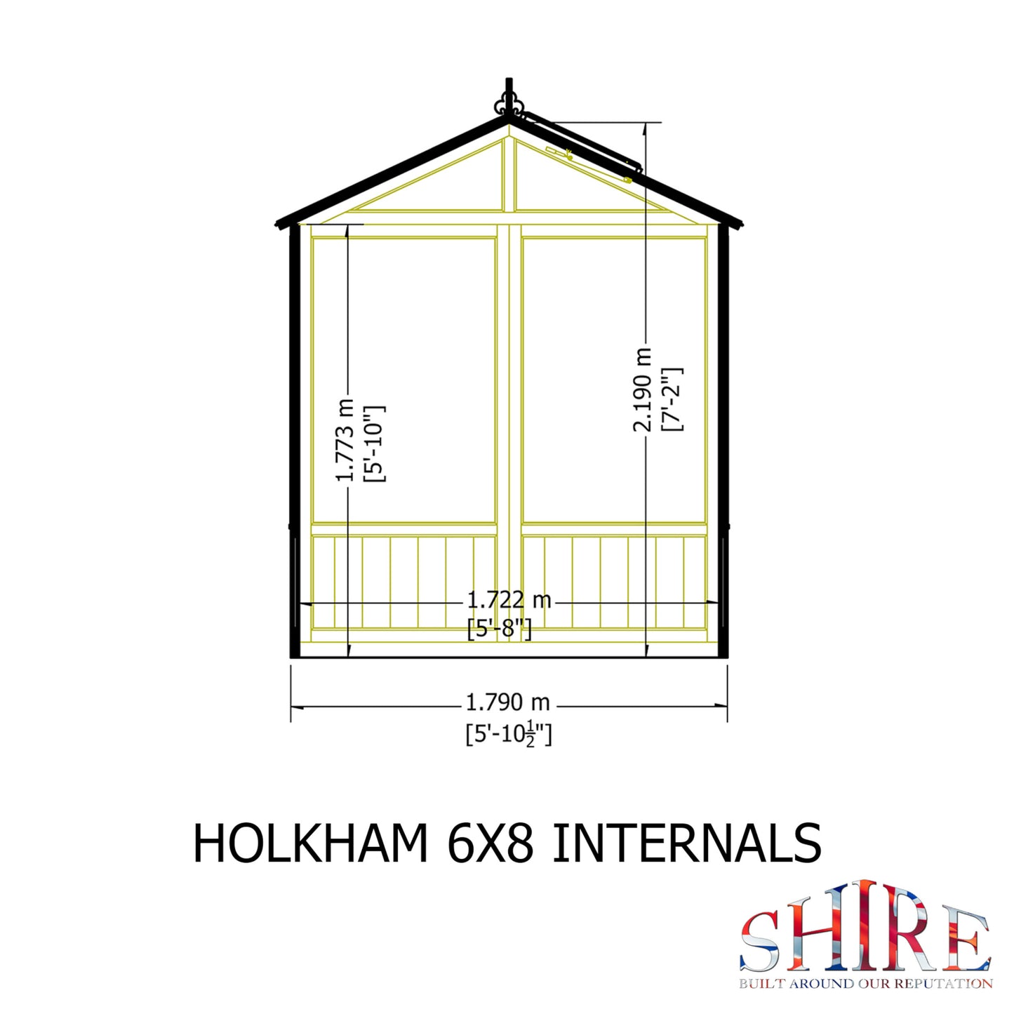 Holkham Greenhouse 6x8