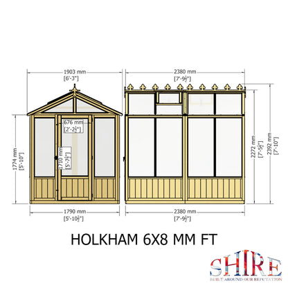Holkham Greenhouse 6x8