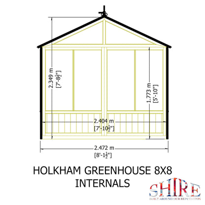Holkham Greenhouse 8x8