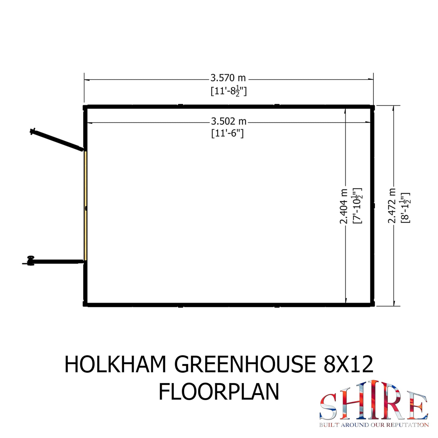 Holkham Greenhouse 8x12