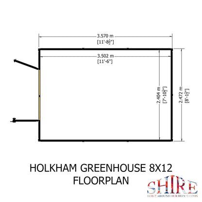 Holkham Greenhouse 8x12