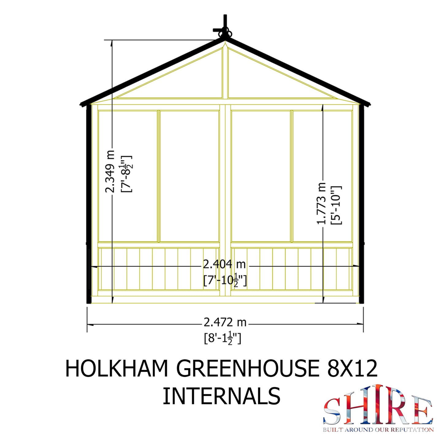 Holkham Greenhouse 8x12