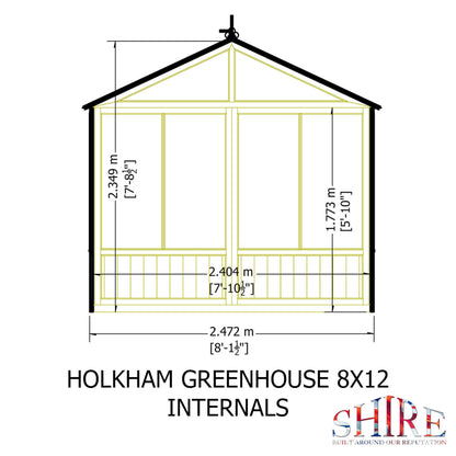 Holkham Greenhouse 8x12
