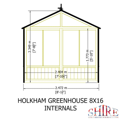 Holkham Greenhouse 8x16