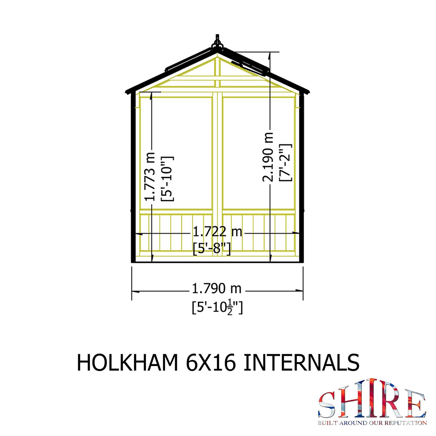 Holkham Greenhouse 6x16