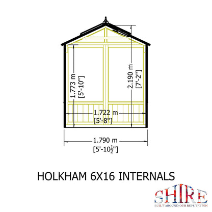 Holkham Greenhouse 6x16