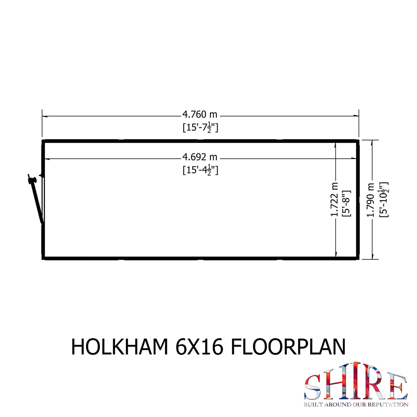 Holkham Greenhouse 6x16