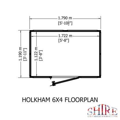 Holkham Greenhouse 6x4