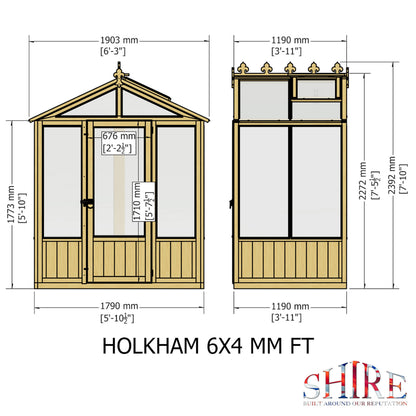 Holkham Greenhouse 6x4