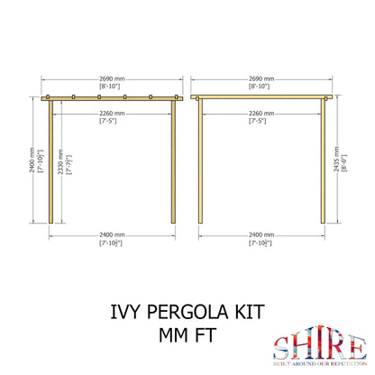 Pergola Kit 8x8