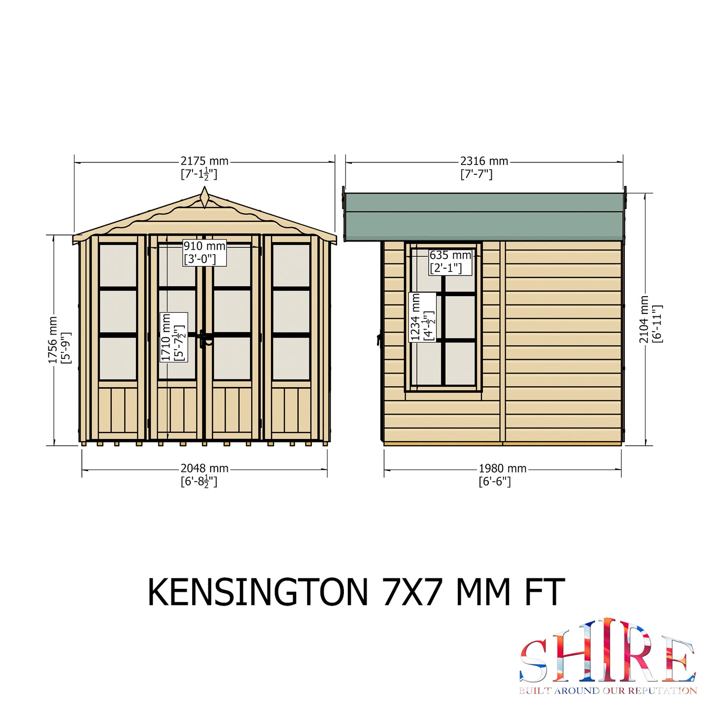 Kensington 7x7 Summerhouse
