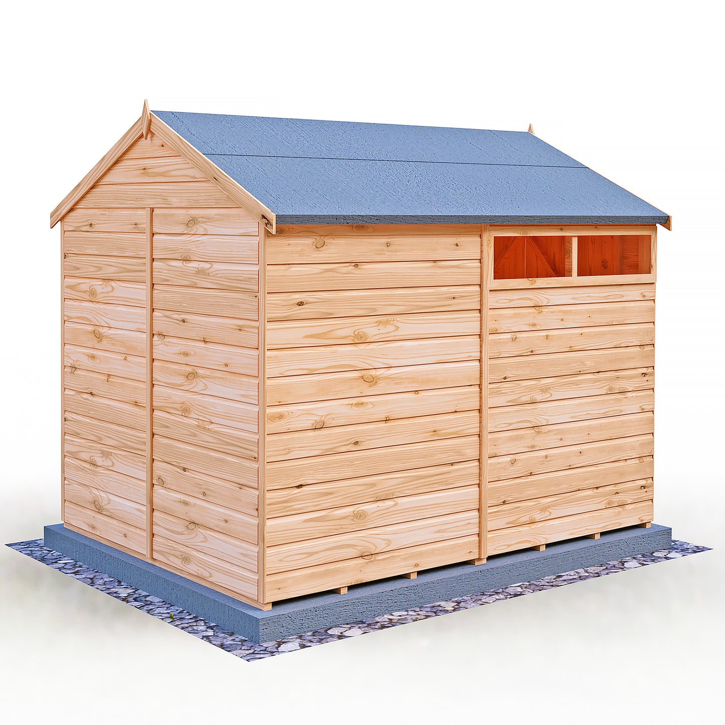 Langley 8 x 6 Double Door Shiplap Shed