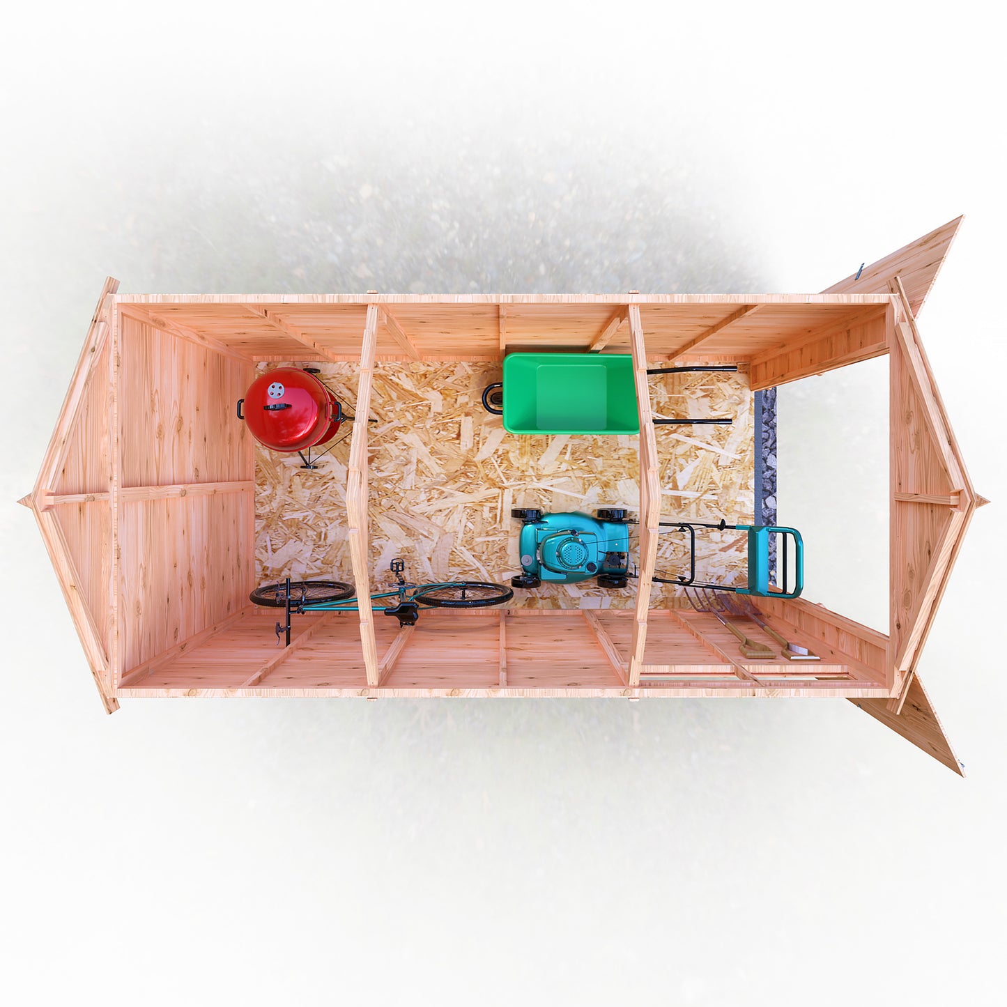 Langley 12 x 6 Double Door Shiplap Shed