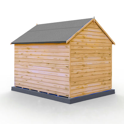 Garden Value Overlap 8 x 6 Double Door Shed With Window