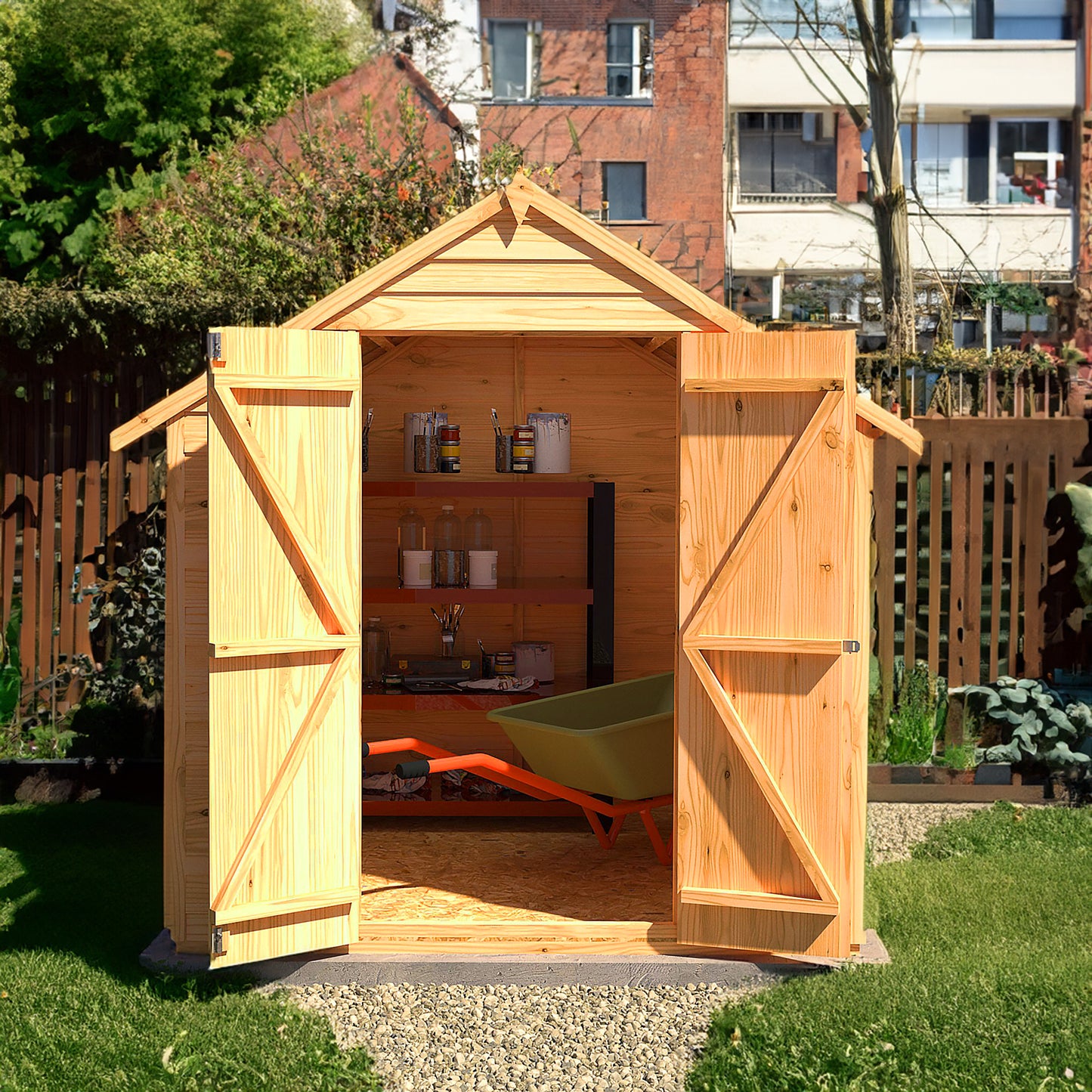Garden Value Overlap 6 x 6 Double Door Shed