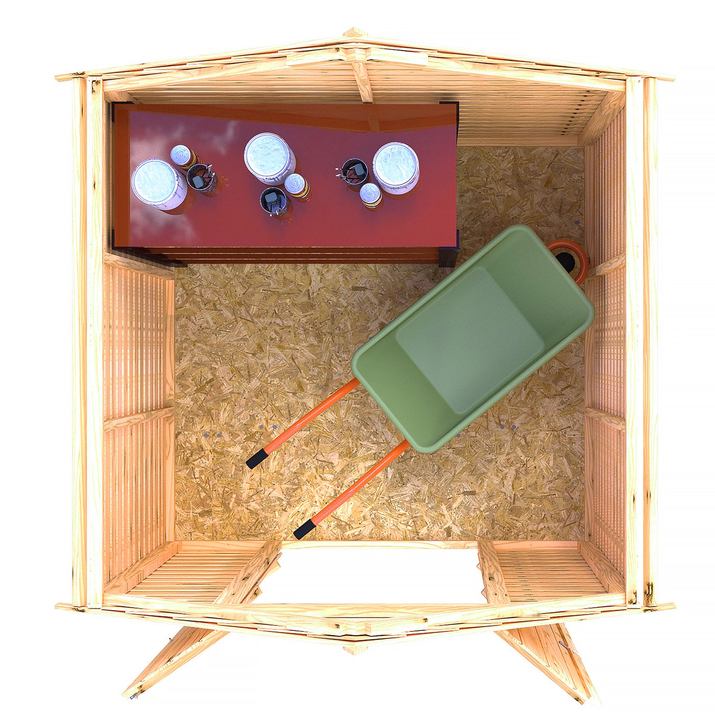 Garden Value Overlap 6 x 6 Double Door Shed