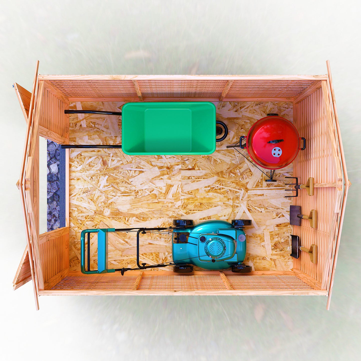 Garden Value Overlap 8 x 6 Double Door Shed