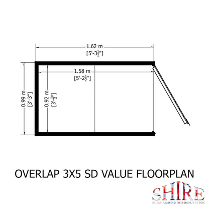 Garden Value Overlap 3x5 SD Value