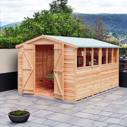 Garden Value Overlap 10 x 8 Apex Shed