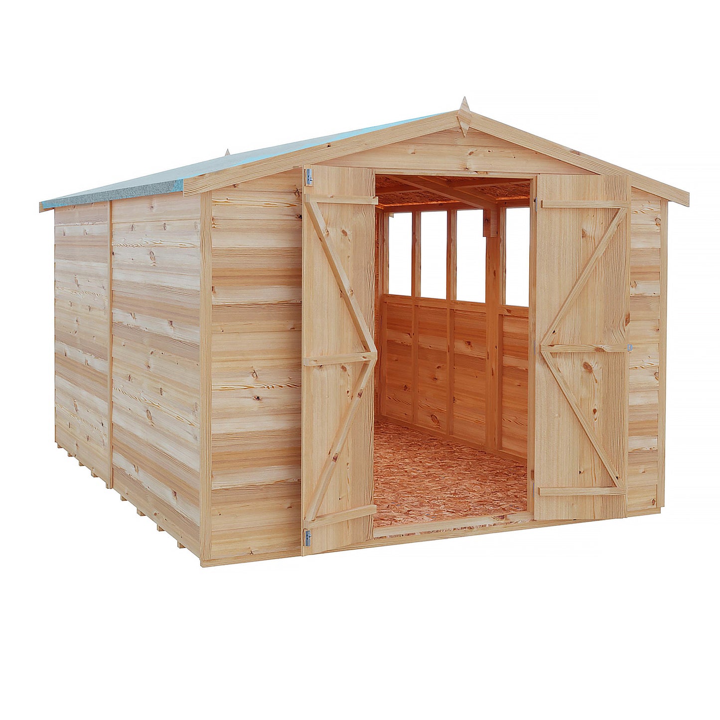 Garden Value Overlap 10 x 8 Apex Shed