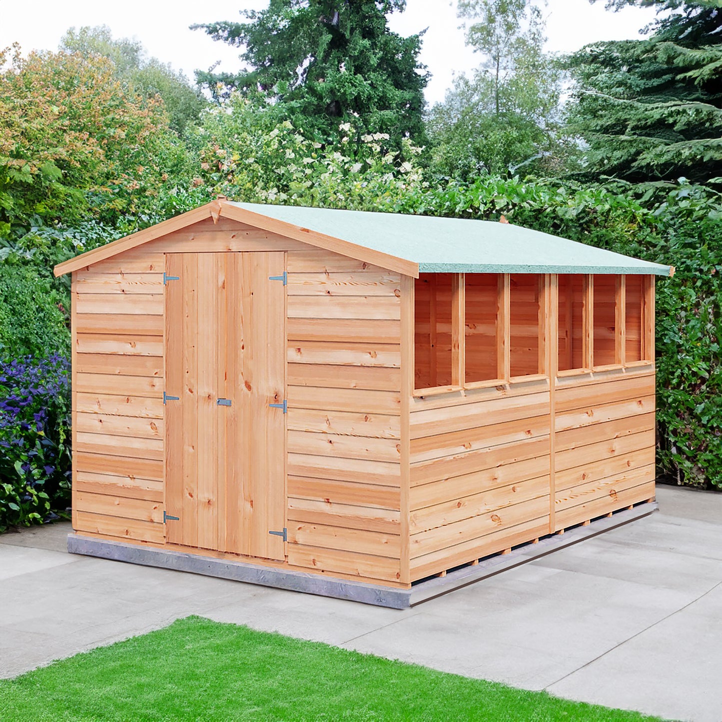 Garden Value Overlap 10 x 8 Apex Shed