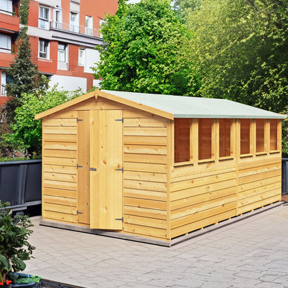 Garden Value Overlap 12 x 8 Apex Shed