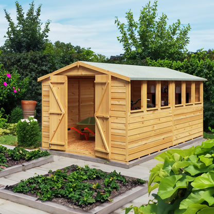 Garden Value Overlap 12 x 8 Apex Shed