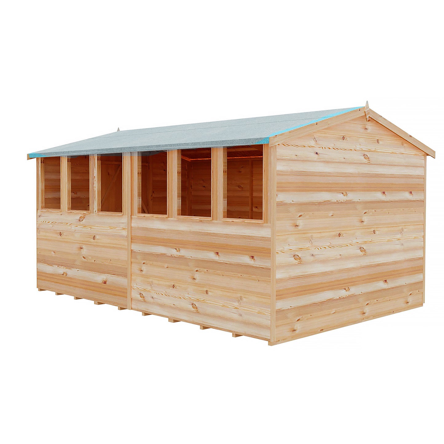 Garden Value Overlap 12 x 8 Apex Shed