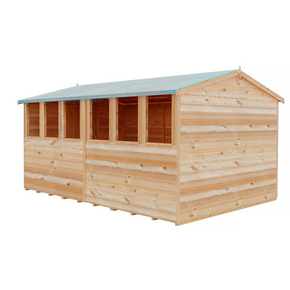Garden Value Overlap 12 x 8 Apex Shed