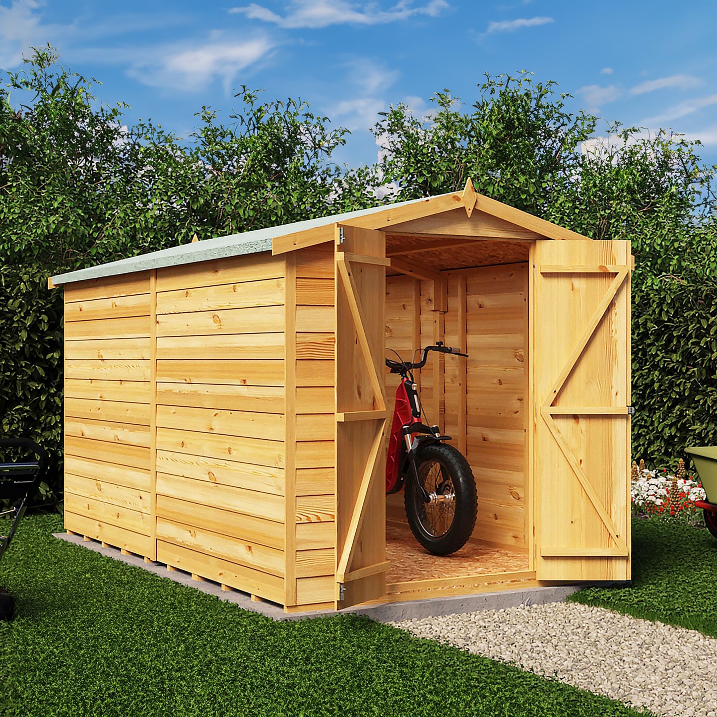 Garden Value Overlap 10 x 6 Windowless Shed