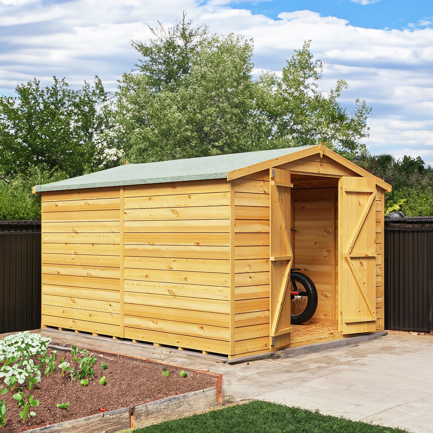 Garden Value Overlap 10 x 8 Windowless Shed