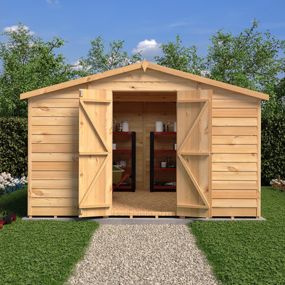 Garden Value Overlap 10 x 10 Windowless Shed