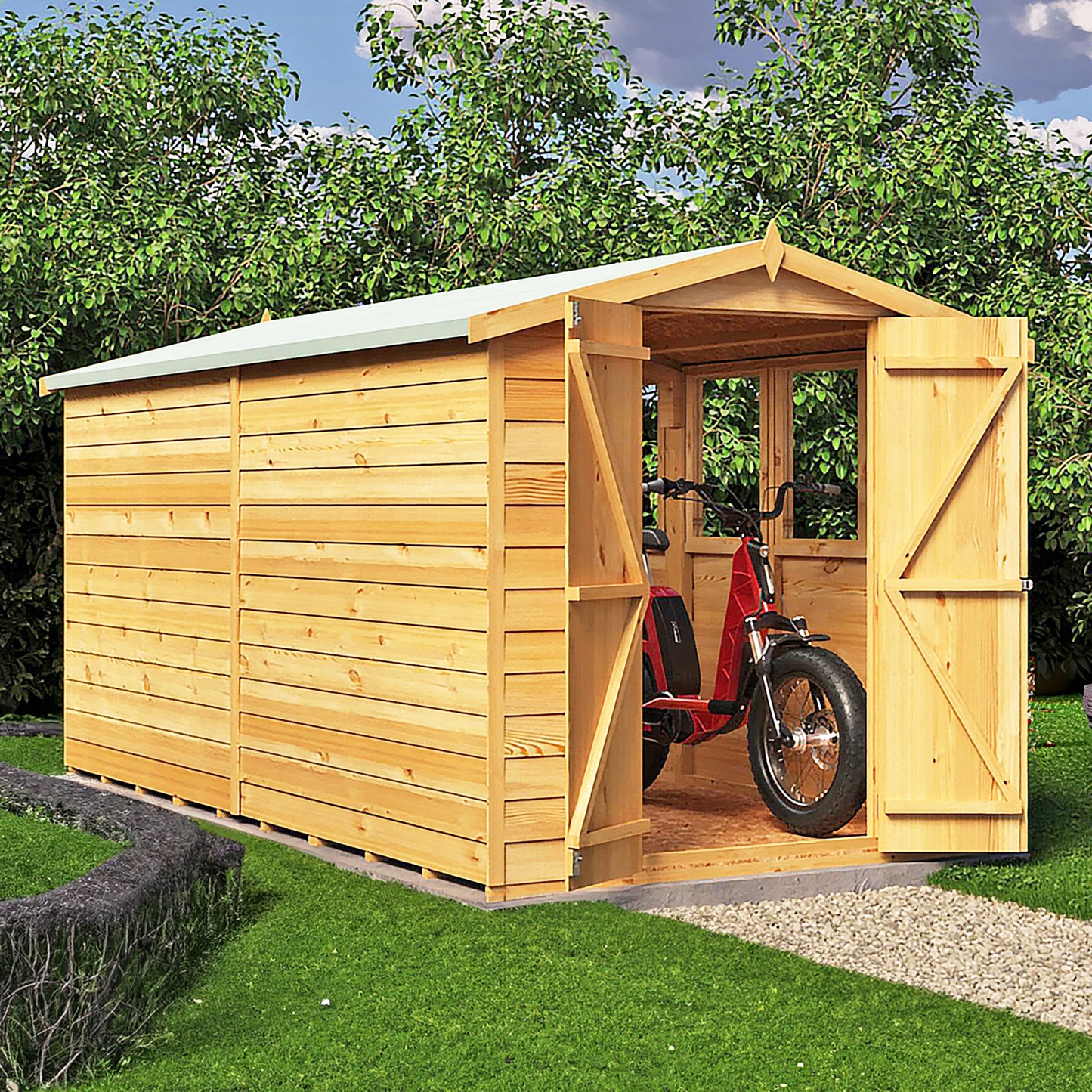 Garden Value Overlap 12 x 6 Apex Shed