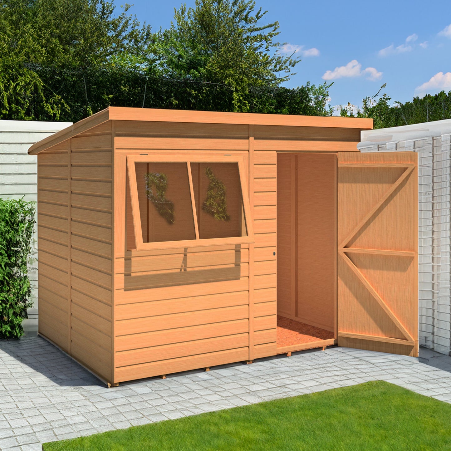 Pent 8 x 6 Shiplap Shed