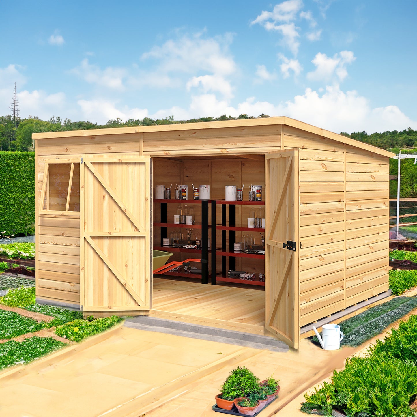 Ranger 12 x 10 Pent Shiplap Shed