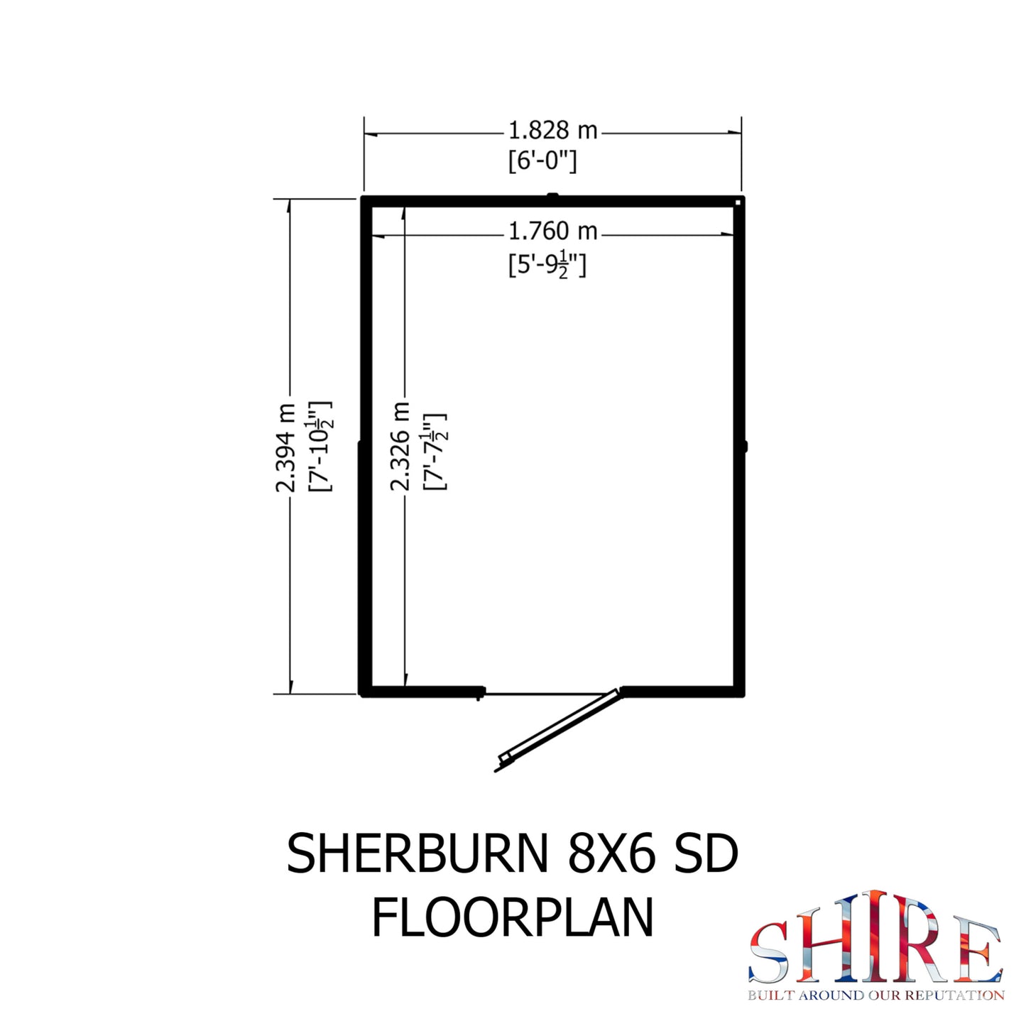 Sherburn 8 x 6 Shiplap Shed