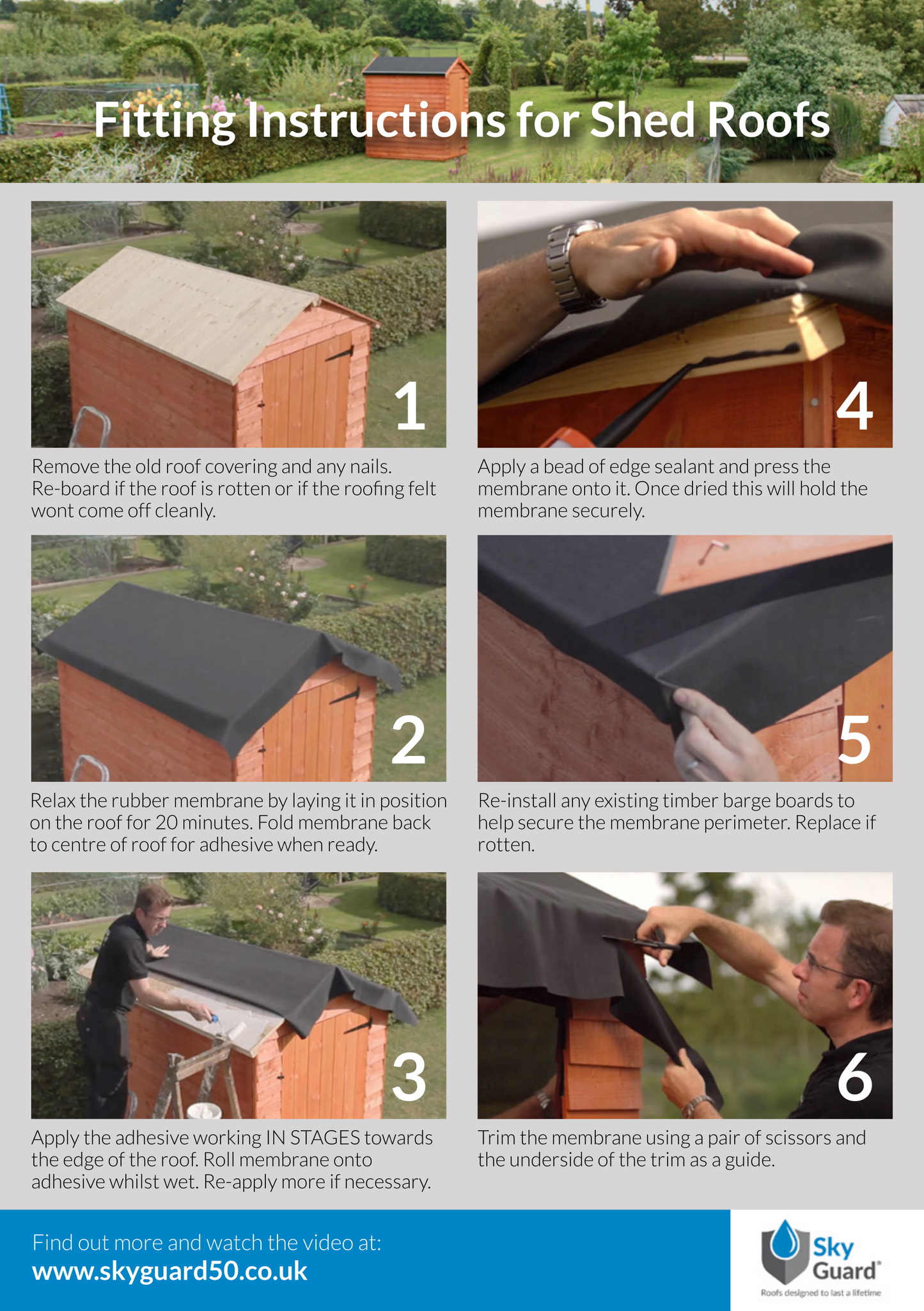 Sky Guard Rubber Roofing 20 Year Guarantee!
