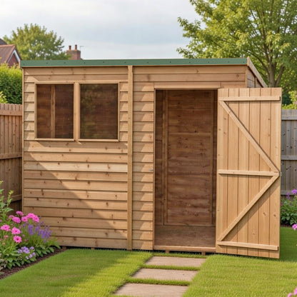 Garden Value Overlap 8 x 6 Pent Shed