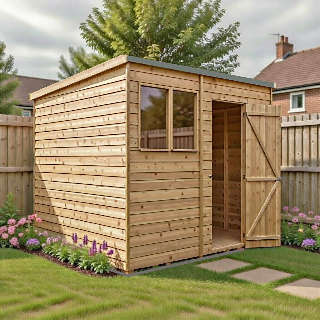 Garden Value Overlap 8 x 6 Pent Shed